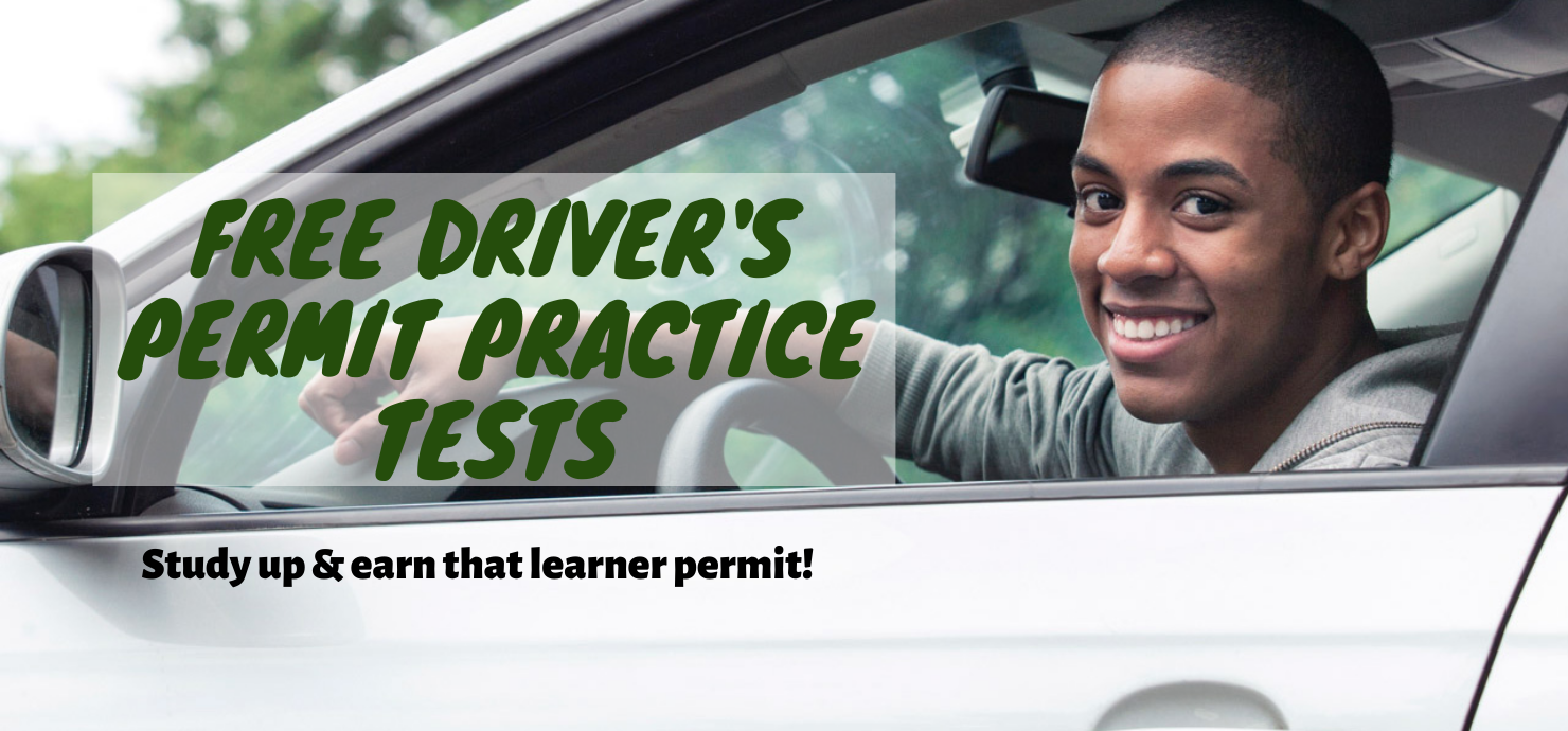 Slide reading "driver's permit practice tests"