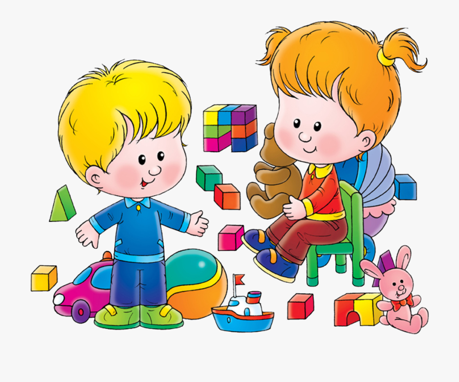 Children playing with toys