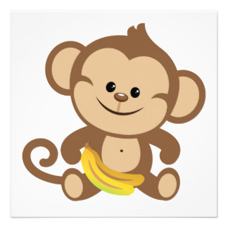 Monkey with banana