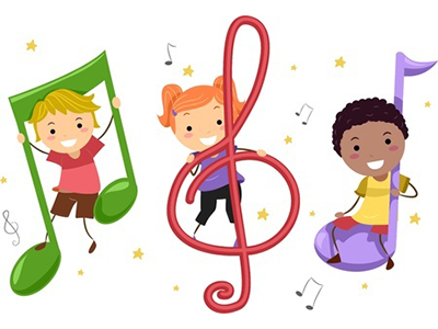 Musical notes with children 