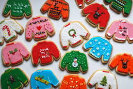 Ugly sweater cookies