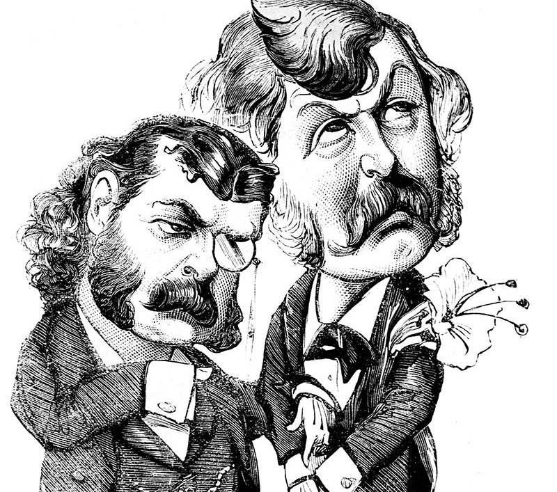 Drawing of Gilbert & Sullivan