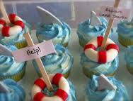 Shark Fin cupcakes