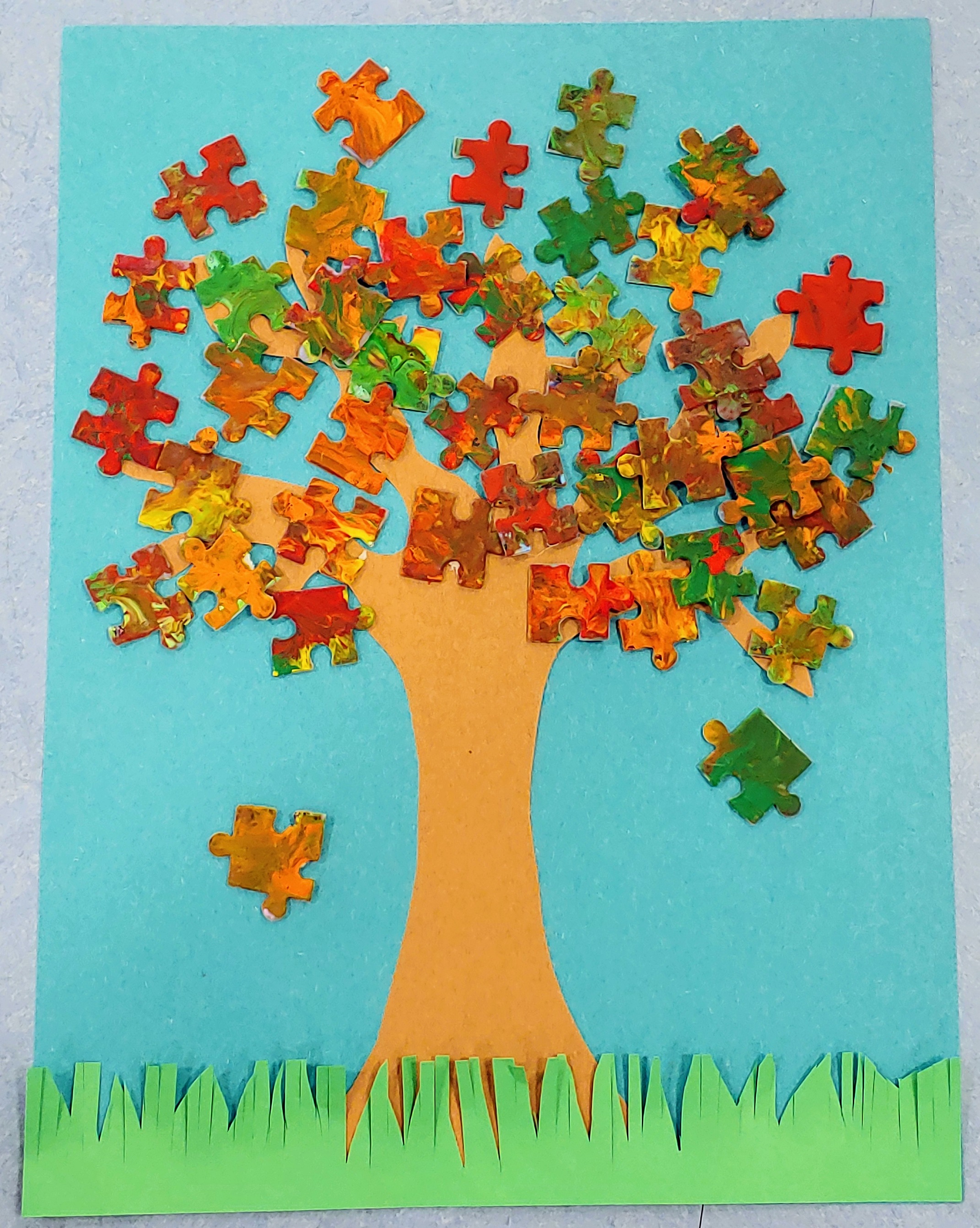 Fall Puzzle Tree