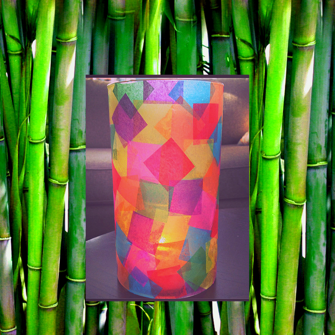 Upcycled Lucky Bamboo Vase