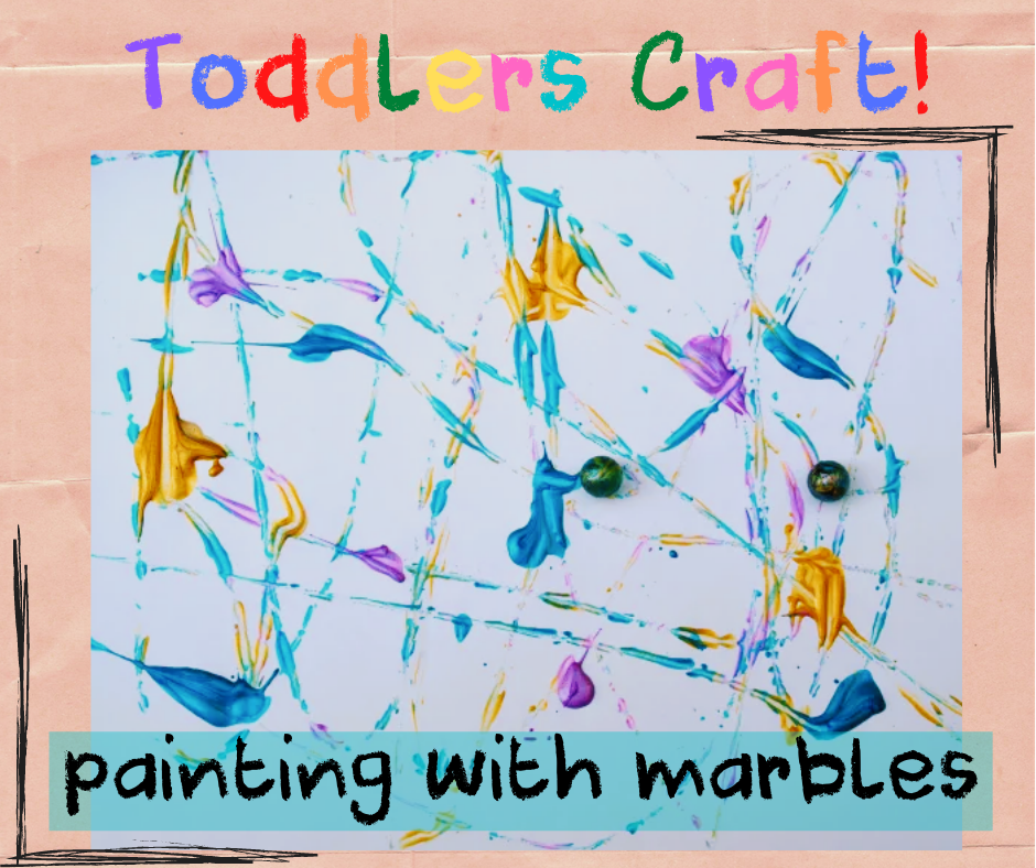 Toddlers Craft: Painting with Marbles