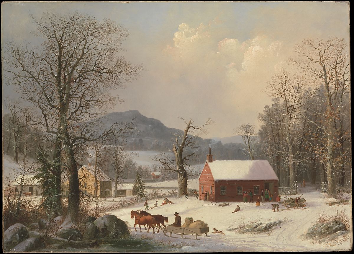 Red School House by George Henry Durrie