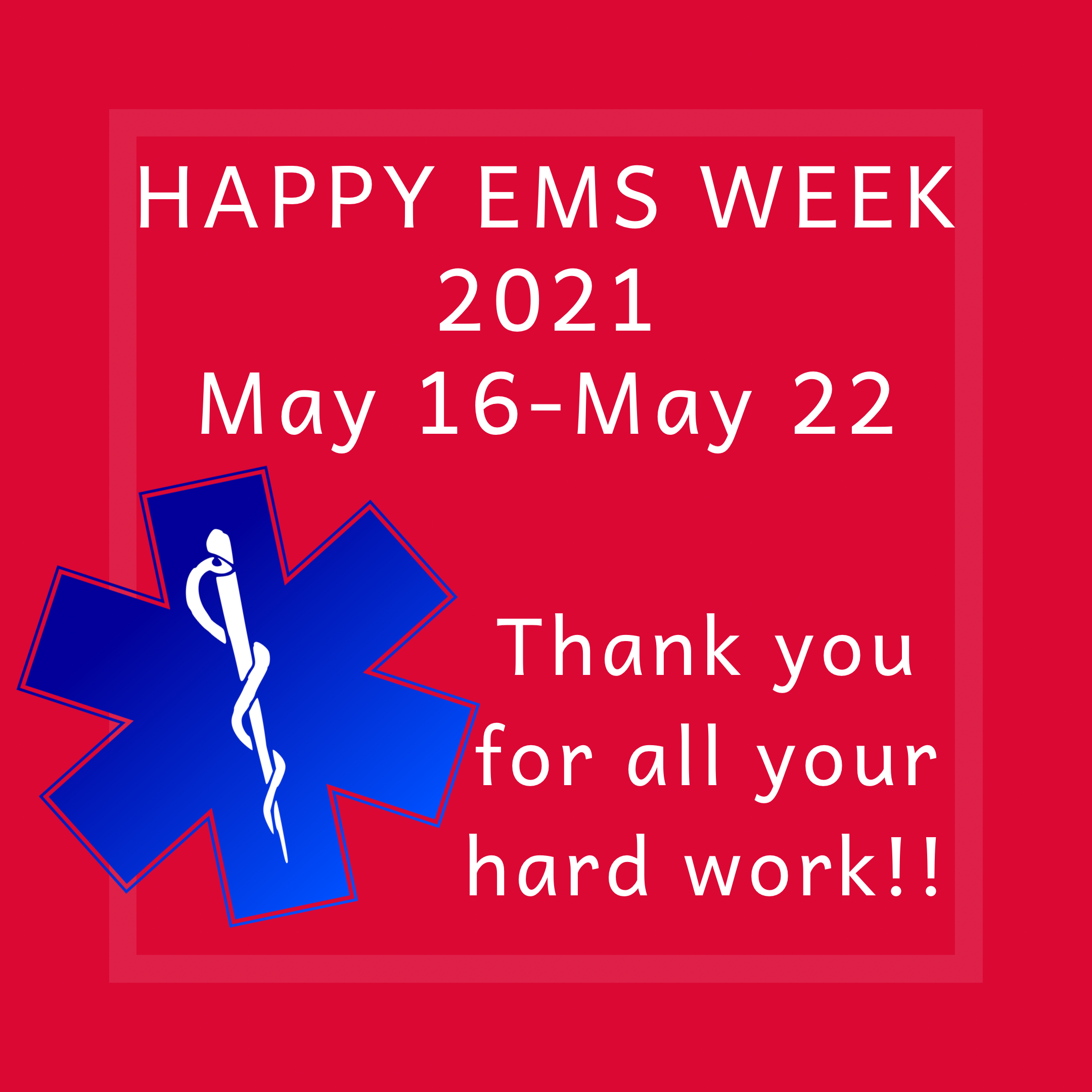 EMS Thank you Week