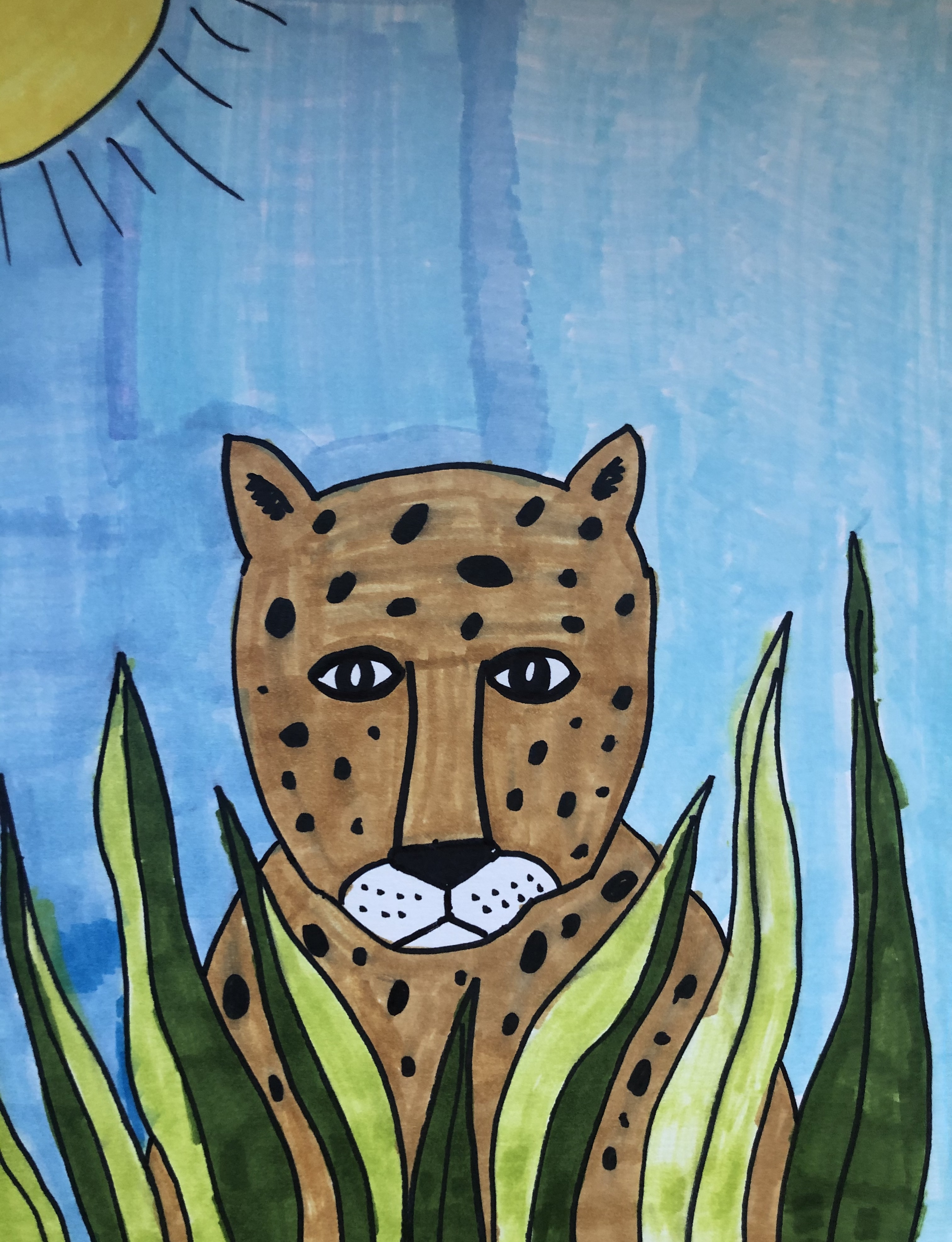 Jaguar painting