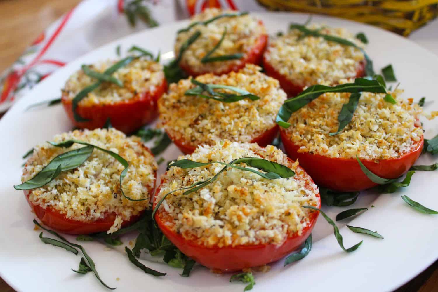 Photo of Stuffed Tomatoes with Mozzarella, Garlic and Herbs.