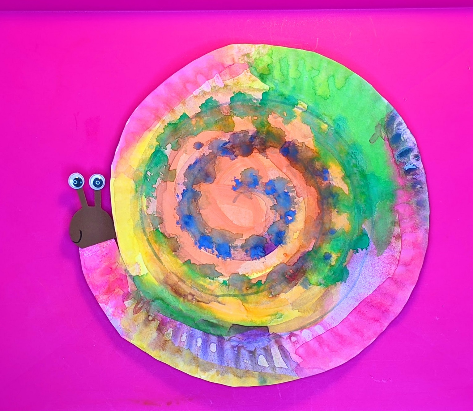 watercolor snail craft