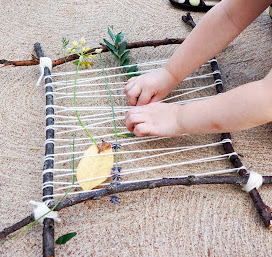 Toddler Craft! Nature Weaving