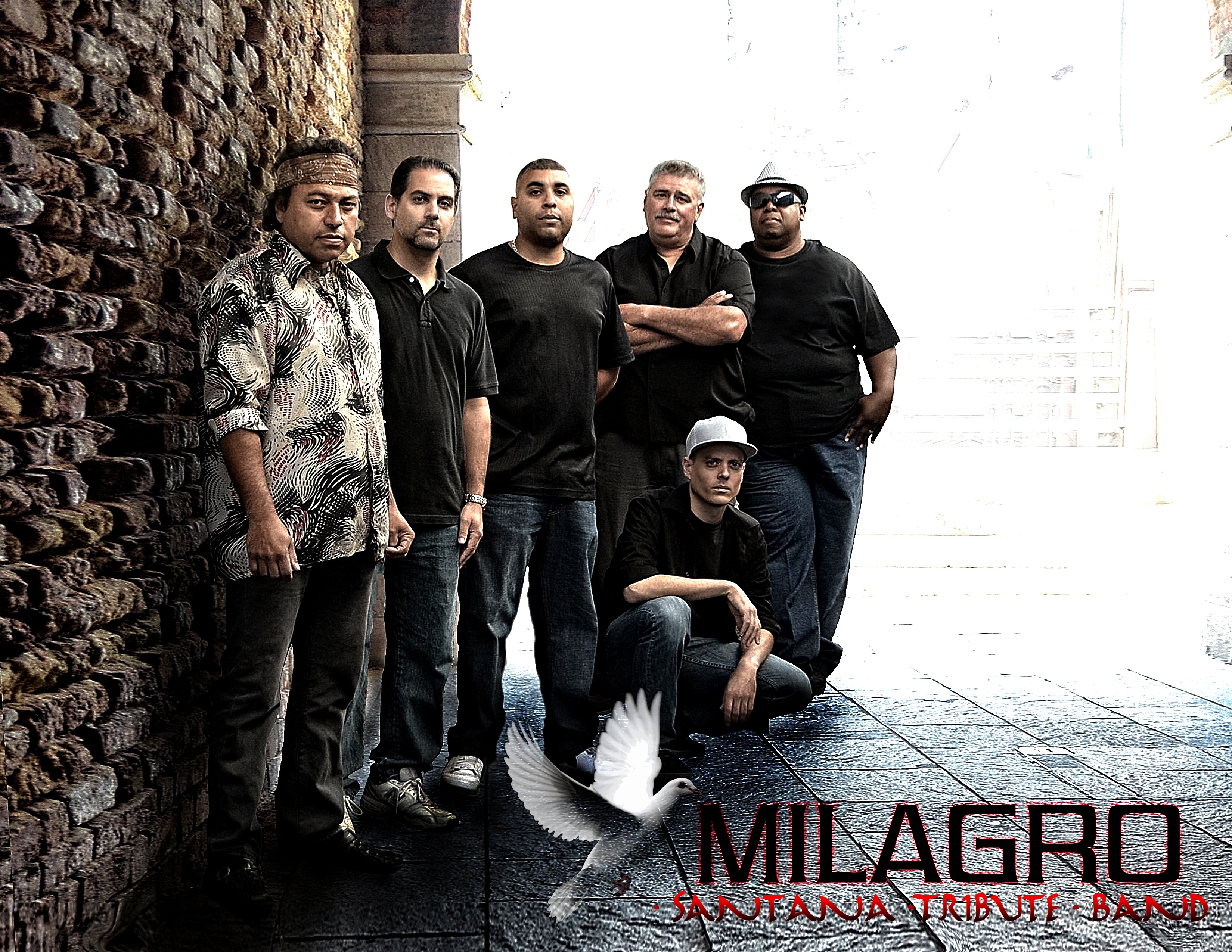 A photo of the members of the band Milagro.