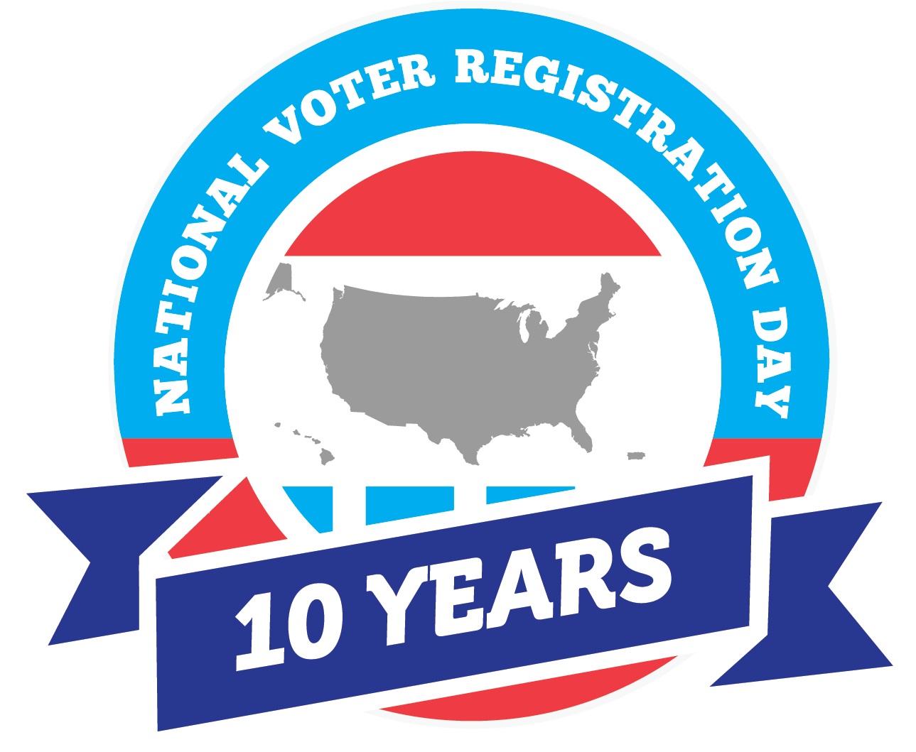 National Voter Registration Day 10 Years Graphic 