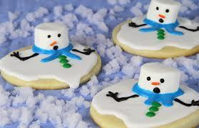 Melted Snow People Cookies