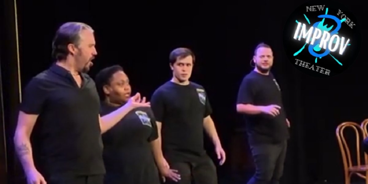 Members of the Long Island Improv group performing on stage.