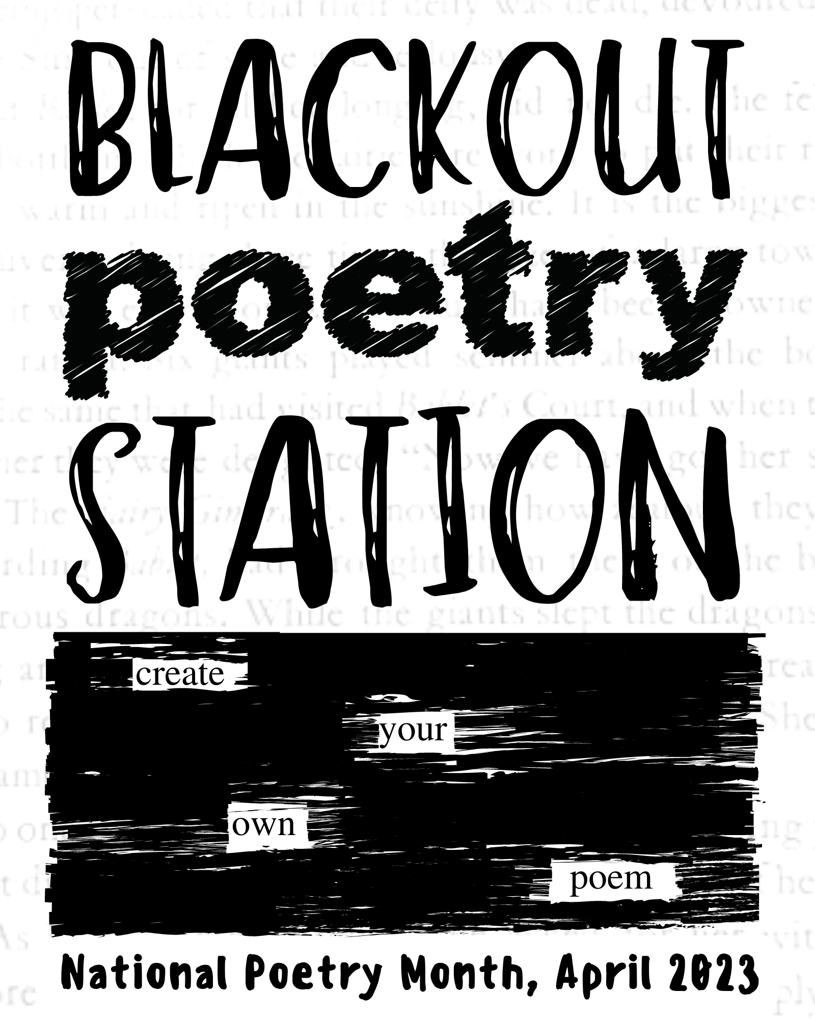 Blackout Poetry Graphic 