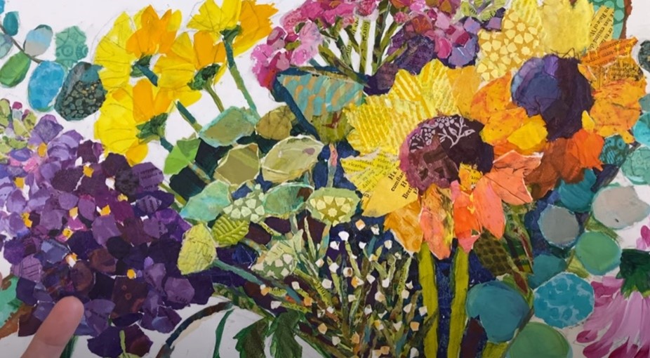 An image showing floral collage.