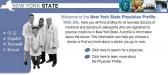 New York State Physician Profile homepage