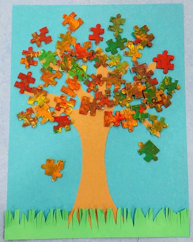 Fall Puzzle Tree
