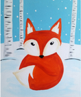 Winter Fox painting