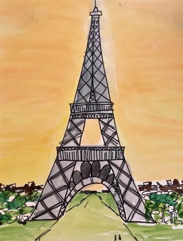 Eiffel Tower drawing