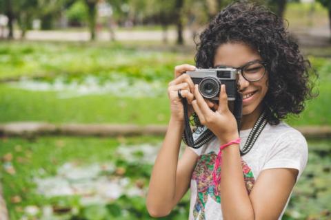 teen taking picture