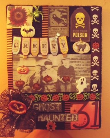 A photo of a Halloween collage.