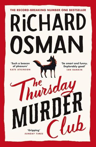 The cover of the book The Thursday Murder Club.