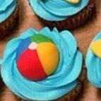 Pool Party Cupcakes