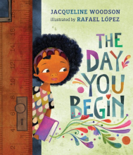 The Day You Begin picture book cover art by Jacqueline Woodson