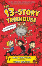 The 13-Story Treehouse book cover art The 13-Story Treehouse book cover art